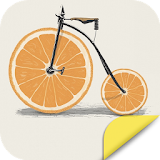 Bicycle with Orange icon