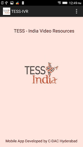 Android application TESS Indian Video Resources screenshort