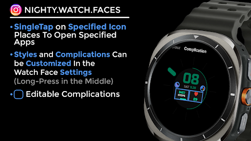 Night ver 37 - watch face screenshot 16