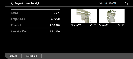 FARO® Freestyle 2 App Screen 3