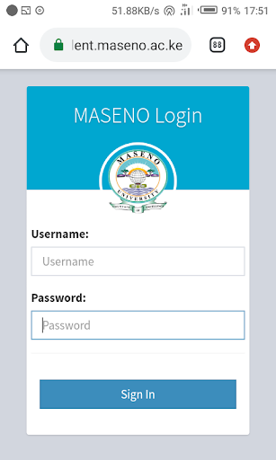 MASENO UNIVERSITY QUICK ACCESS