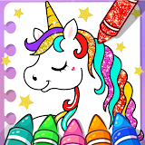 Unicorn Coloring Girl Games icon