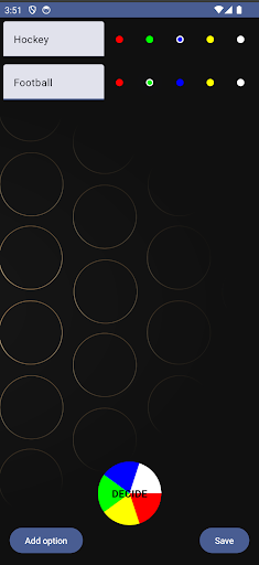 Android application Decide now! screenshort