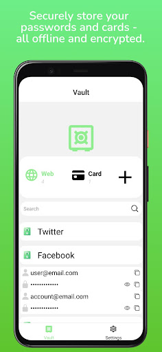 Android application Passvault Password Manager screenshort