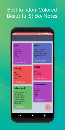 Android application My ColorNotes screenshort