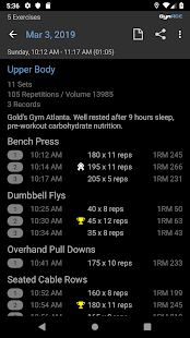 GymACE Pro: צילום מסך של Tracker Workout