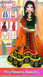 Indian Wedding Fashion Stylist: Makeup Artist game apklade screenshots 1