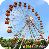 Ferris wheel - Funfair Amusement park icon