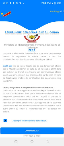 Android application Certif-app screenshort