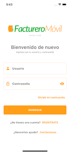 Android application Facturero Móvil screenshort