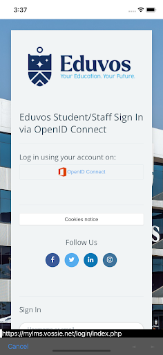 Android application Eduvos LMS App screenshort