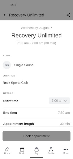 Rock Sports Club Screen 3