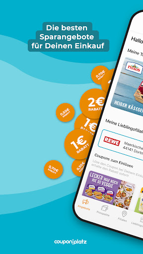 Android application couponplatz screenshort