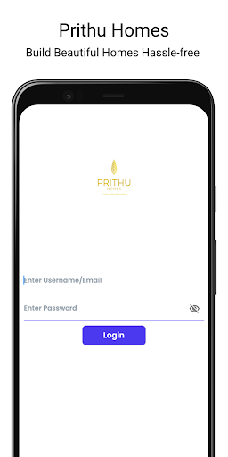 Android application Prithu Homes screenshort