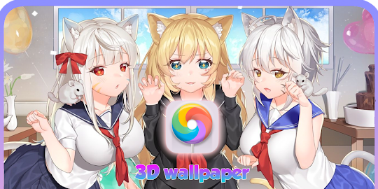3D Wallpaper-anime girl LIVE