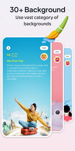 Android application Daily Journal Diary with Lock screenshort