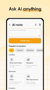 iMemo MOD APK :AI Note & GPT Bot (Pro Lifetime) Download 2