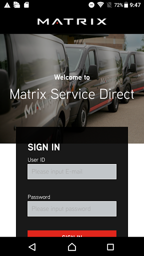 Matrix Service Direct Screen 2
