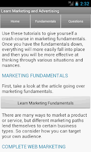 Advertising & Marketing Plan Tutorials & Strategy Screenshot