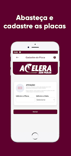 Android application Acelera Sem Parar screenshort
