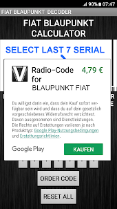 BlaupunktBosch Fiat Radio Code