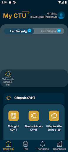 MyCTU (Lecturer) Screen 2