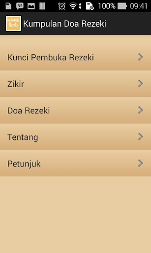 Android application Kumpulan Doa Pembuka Rezeki screenshort