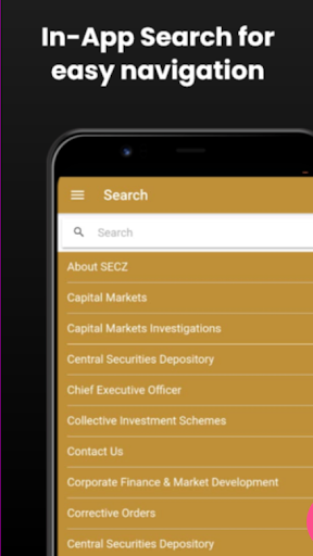 Android application SECZIM screenshort