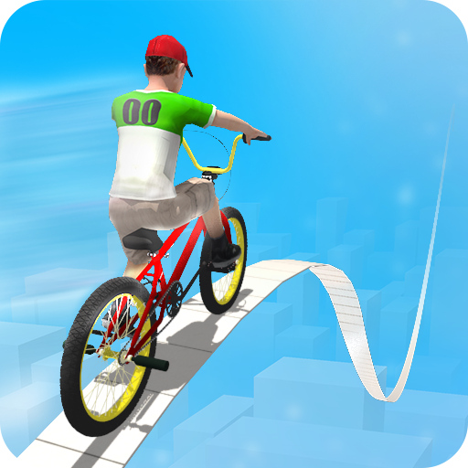 Logo bicycle bmx flip bike game