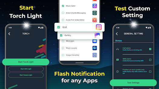 Flashlight sale notification app