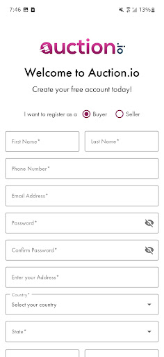 Auction.io Screen 3