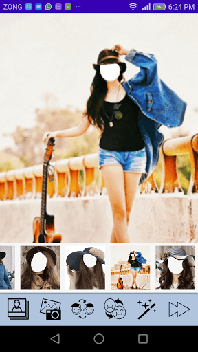 Girls Hat Photo Editor Screen 3