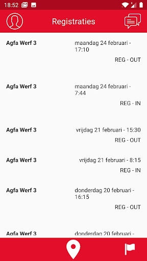 Android application pin.all - Mobile Time Registra screenshort