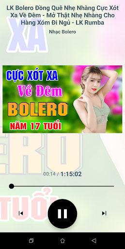 Android application Nhạc bolero trữ tình screenshort