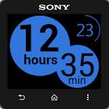 Infinite Blue clock widget icon