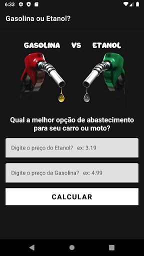 Gasolina ou Etanol? Screen 2