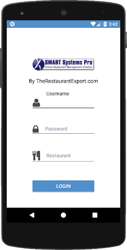 Android application SMART Systems Pro Connect screenshort