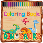 Cover Image of Télécharger Cute Dinosaur Coloring Pages  APK