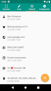 Lector de códigos QR y barras (español) Screenshot