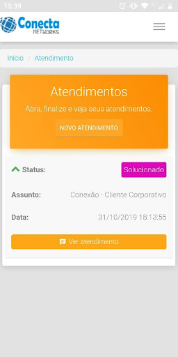 Android application Cliente CN screenshort