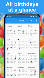 Birthday Calendar & Reminder MOD apk 3.0 free for Android 1