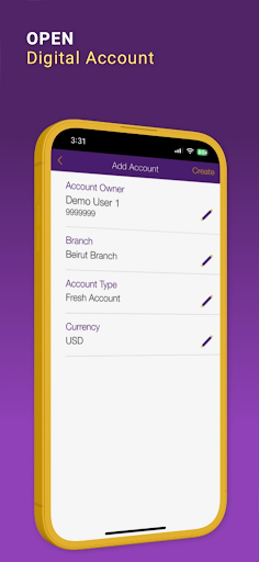 Byblos Bank Mobile Banking Screen 3