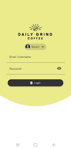 Android application Daily Grind POS screenshort