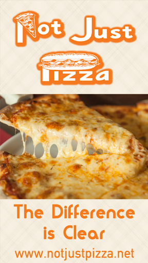 Android application Not Just Pizza screenshort