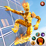 Fire Hero Robot Superhero Game icon