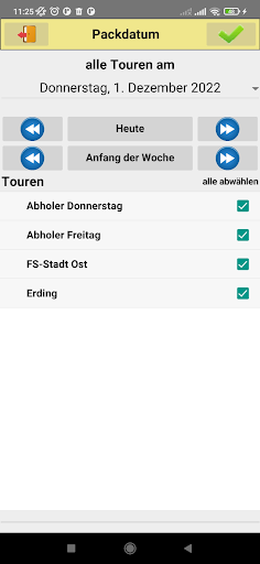 PCG Kommissionier App Screen 3