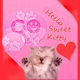 GO SMS Pink Theme Kitty icon