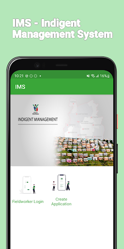 Android application Indigent Management System screenshort