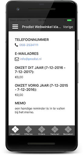 Android application ProdistERP Mobile screenshort