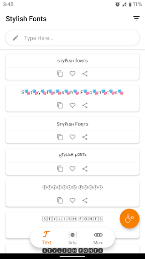 Android application Stylish Fonts screenshort